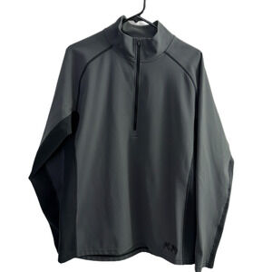 Kuiu Sweater Mens Medium Gray Enduro Lightweight 1/2 Zip Pullover Wick Hunt